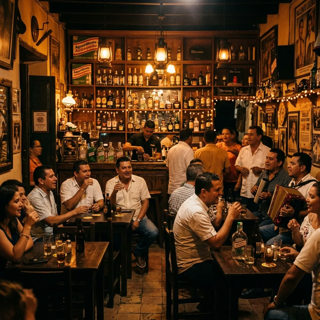 Interior de Country Licores Barranquilla de noche